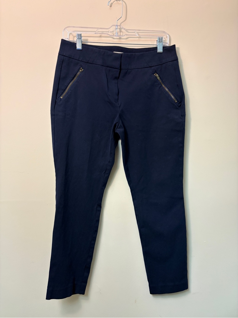 LOFT Navy Slim Trousers
